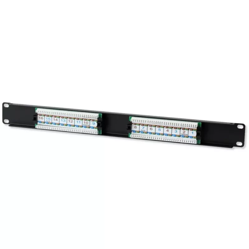 Patch Panel UTP 16 Portów RJ45 Kat.6 Techly I-PP 16-RU-C6T
