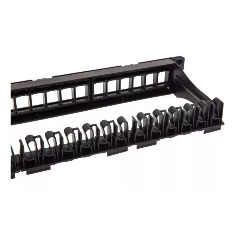 Techly Modularny Panel Patch 24 Porty UTP z Wyjmowanymi Modułami 1U Czarny