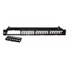 Techly Modularny Panel Patch 24 Porty UTP z Wyjmowanymi Modułami 1U Czarny