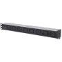 Intellinet 19-calowa 1U Rackmount 8-Wyjściowa Jednostka Dystrybucji Zasilania (PDU) C19 Z Odłączanym Kablem Zasilającym i Wejściem C20 z Tyłu