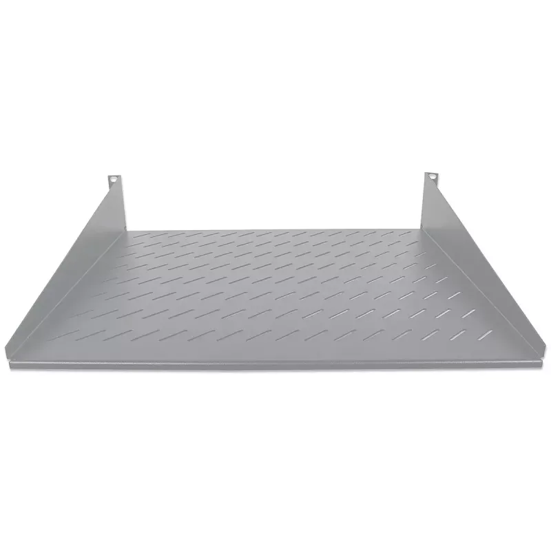 Intellinet 19-calowa półka wspornikowa, 2U, montaż przedni 2-punktowy, głębokość 400 mm, wentylowana, maks. 25 kg, szara, trzyletnia gwarancja