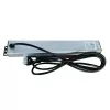Techly I-CASE STRIP-16SH jednostka dystrybucji zasilania (PDU) 6 gniazd AC 1.5U Czarny, Srebrny