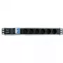 Techly I-CASE STRIP-16SH jednostka dystrybucji zasilania (PDU) 6 gniazd AC 1.5U Czarny, Srebrny