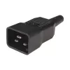 Techly I-CASE STRIP-18C20 jednostka dystrybucji zasilania (PDU) 8 gniazd AC 1U Czarny, Czerwony
