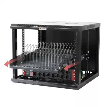 Półka rack Techly I-CABINET-TRAY14BK Czarny 4U 19 cali