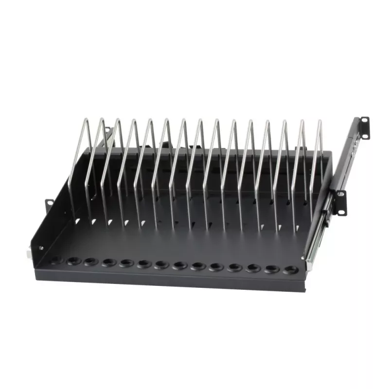 Półka rack Techly I-CABINET-TRAY14BK Czarny 4U 19 cali