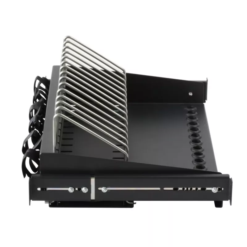 Półka rack Techly I-CABINET-TRAY14BK Czarny 4U 19 cali