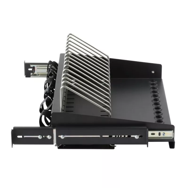 Półka rack Techly I-CABINET-TRAY14BK Czarny 4U 19 cali