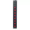 Techly 8-drożna listwa zasilająca do szafy rack 19 inch z 8 przełącznikami ON/OFF 1,5U