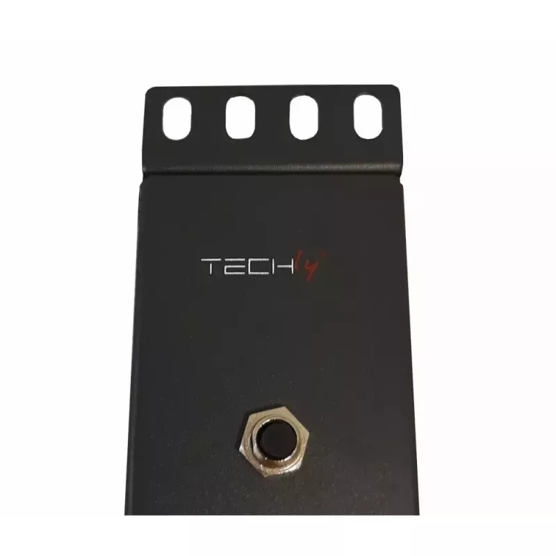 Techly 8-drożna listwa zasilająca do szafy rack 19 inch z 8 przełącznikami ON/OFF 1,5U