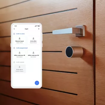 Inteligentny zamek do drzwi Netatmo NDL-EC Keyless Czarny Szary
