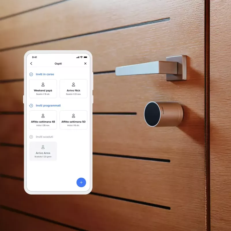 Inteligentny zamek do drzwi Netatmo NDL-EC Keyless Czarny Szary