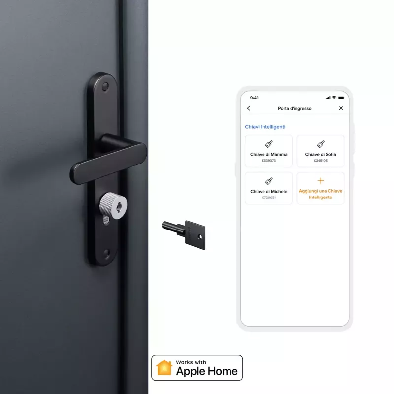 Inteligentny zamek do drzwi Netatmo NDL-EC Keyless Czarny Szary