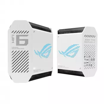ASUS ROG Rapture GT6 (W-2-PK) Tri-band (2.4 GHz / 5 GHz / 5 GHz) Wi-Fi 6 (802.11ax) Biały 4 wewnętrzne
