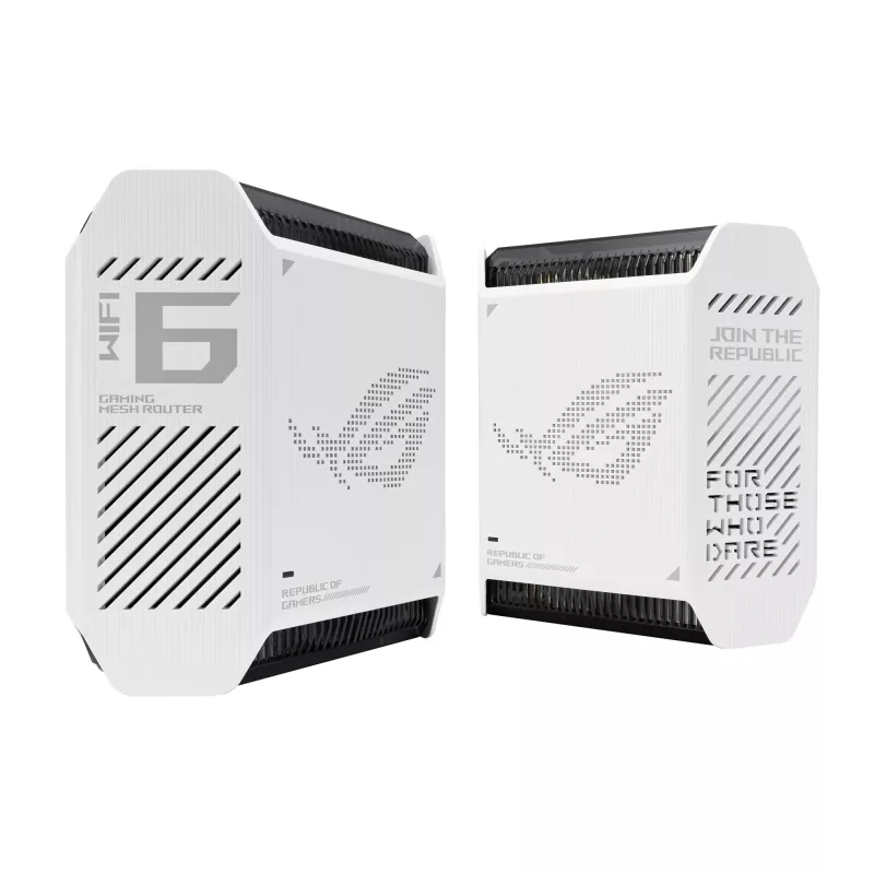 ASUS ROG Rapture GT6 (W-2-PK) Tri-band (2.4 GHz / 5 GHz / 5 GHz) Wi-Fi 6 (802.11ax) Biały 4 wewnętrzne