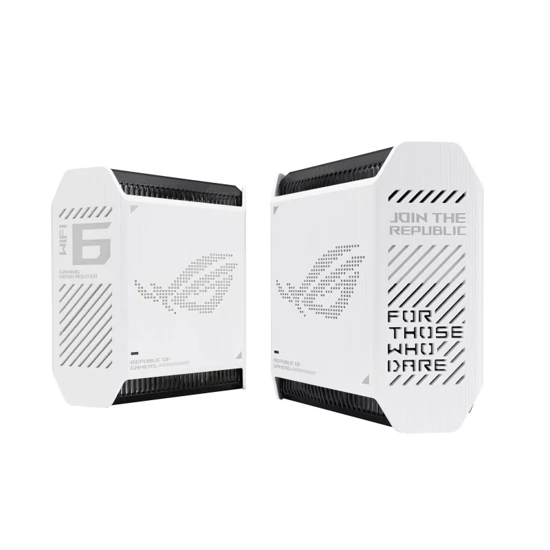 ASUS ROG Rapture GT6 (W-2-PK) Tri-band (2.4 GHz / 5 GHz / 5 GHz) Wi-Fi 6 (802.11ax) Biały 4 wewnętrzne