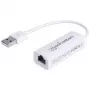 Manhattan USB-A Fast Ethernet Adapter, 10/100 Mbps sieciowy, 480 Mbps (USB 2.0), Hi-Speed USB, RJ45, biały, trzyletnia gwarancja