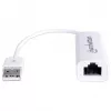 Manhattan USB-A Fast Ethernet Adapter, 10/100 Mbps sieciowy, 480 Mbps (USB 2.0), Hi-Speed USB, RJ45, biały, trzyletnia gwarancja