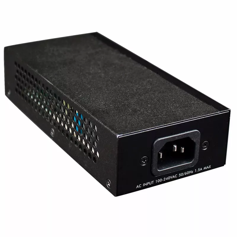 Intellinet Gigabit High-Power PoE+ Injector, 1 x 30 W, IEEE 802.3at/af Power over Ethernet (PoE+/PoE)