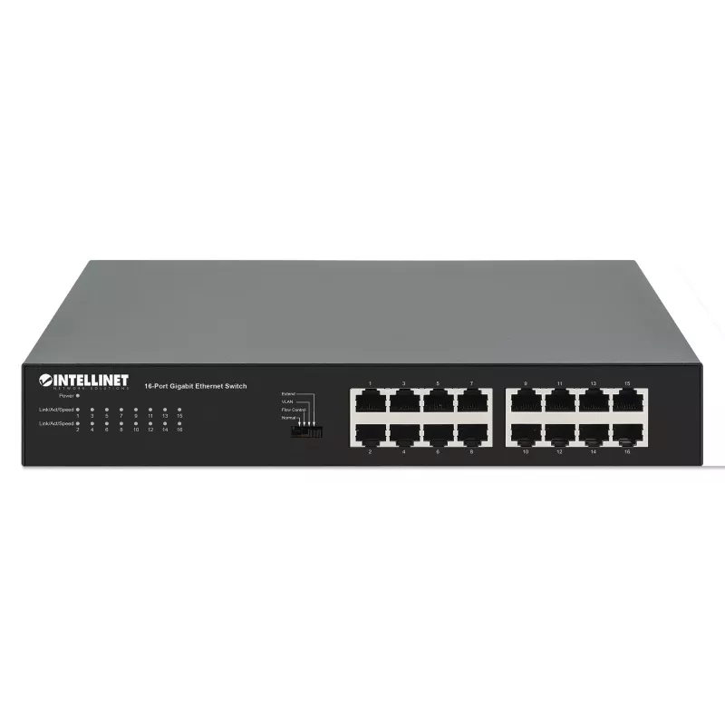 Przełącznik niezarządzalny Manhattan 561815, 16 portów, Gigabit Ethernet 10/100/1000