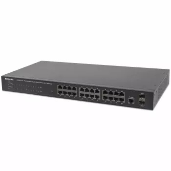 Zarządzalny przełącznik Intellinet 24-portowy Gigabit Ethernet PoE+