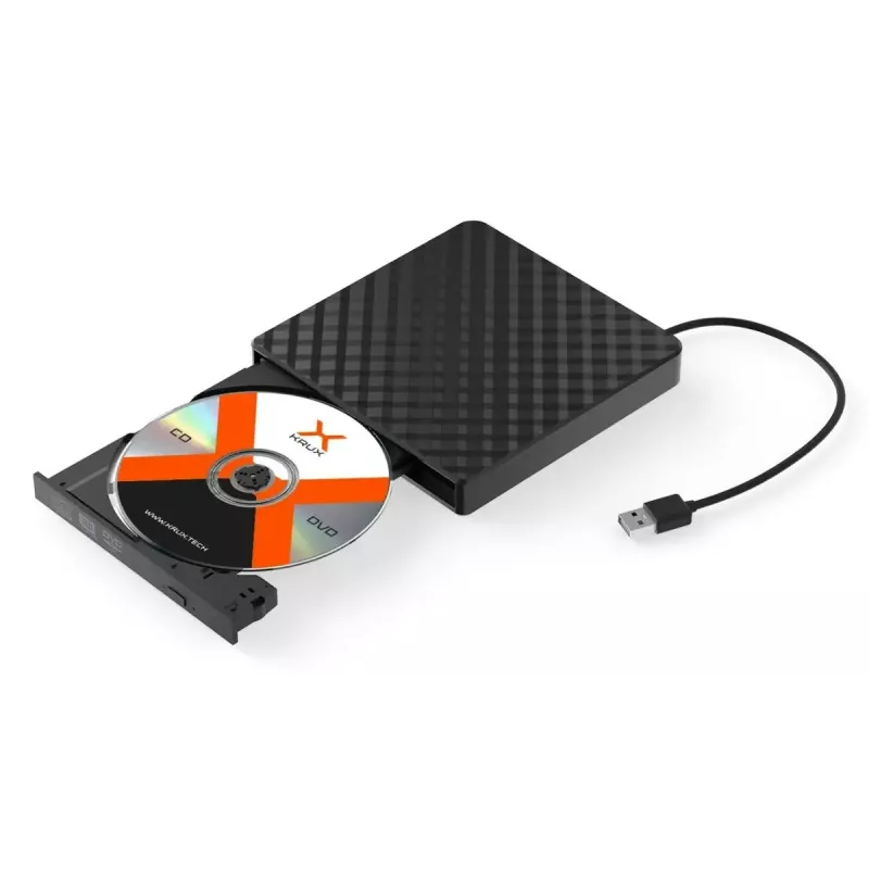 Zewnętrzny napęd optyczny DVD KRUX KRX0071 USB 3.0 przenośny — DVD±RW, zasilany przez USB