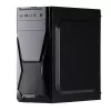 Obudowa PC Akyga AK13BK Micro Tower — ATX/Micro-ATX, 3 wnęki 3,5 cala, 3 wnęki 2,5 cala, zasilacz na górze, USB 3.2 Gen1×2, maks. długość GPU 385 mm, czarna