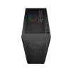Obudowa PC GEMBIRD Fornax 400X Midi Tower Czarna — ATX, szkło hartowane, wentylatory RGB, 4 wnęki 2,5 cala, 2x USB 3.0