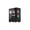 Obudowa PC KRUX VAKO KRX0132 ATX czarna — hartowane szkło, RGB, obsługuje Mini‑ATX, GPU do 31 cm, chłodzenie CPU do 15,9 cm