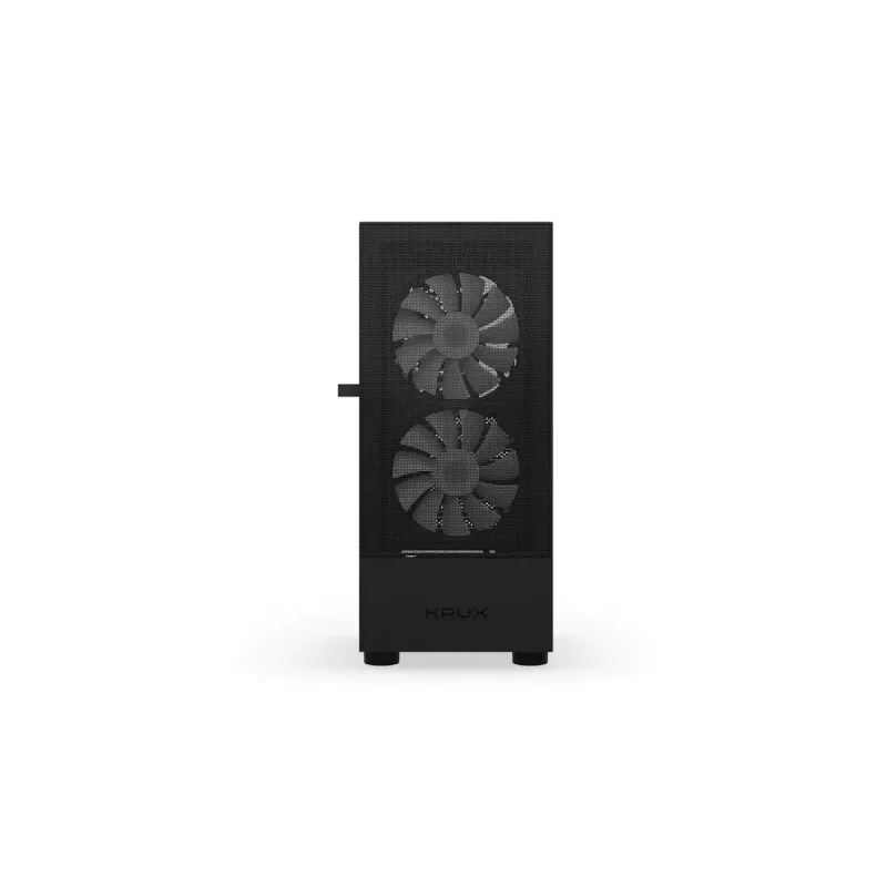 Obudowa PC KRUX VAKO KRX0132 ATX czarna — hartowane szkło, RGB, obsługuje Mini‑ATX, GPU do 31 cm, chłodzenie CPU do 15,9 cm