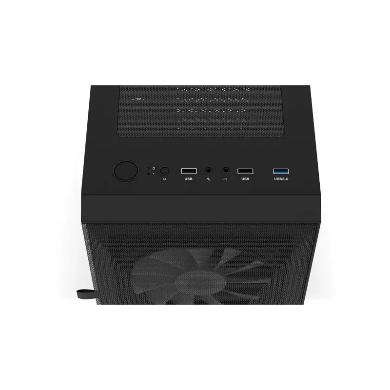 Obudowa PC KRUX VAKO KRX0132 ATX czarna — hartowane szkło, RGB, obsługuje Mini‑ATX, GPU do 31 cm, chłodzenie CPU do 15,9 cm