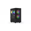 Obudowa PC KRUX VAKO KRX0132 ATX czarna — hartowane szkło, RGB, obsługuje Mini‑ATX, GPU do 31 cm, chłodzenie CPU do 15,9 cm