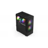 Obudowa PC KRUX VAKO KRX0132 ATX czarna — hartowane szkło, RGB, obsługuje Mini‑ATX, GPU do 31 cm, chłodzenie CPU do 15,9 cm