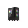 Obudowa PC KRUX VAKO KRX0132 ATX czarna — hartowane szkło, RGB, obsługuje Mini‑ATX, GPU do 31 cm, chłodzenie CPU do 15,9 cm
