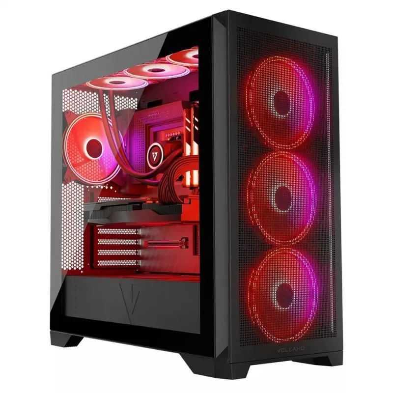 Obudowa Modecom Volcano Expanse S Apex ARGB Midi, czarna