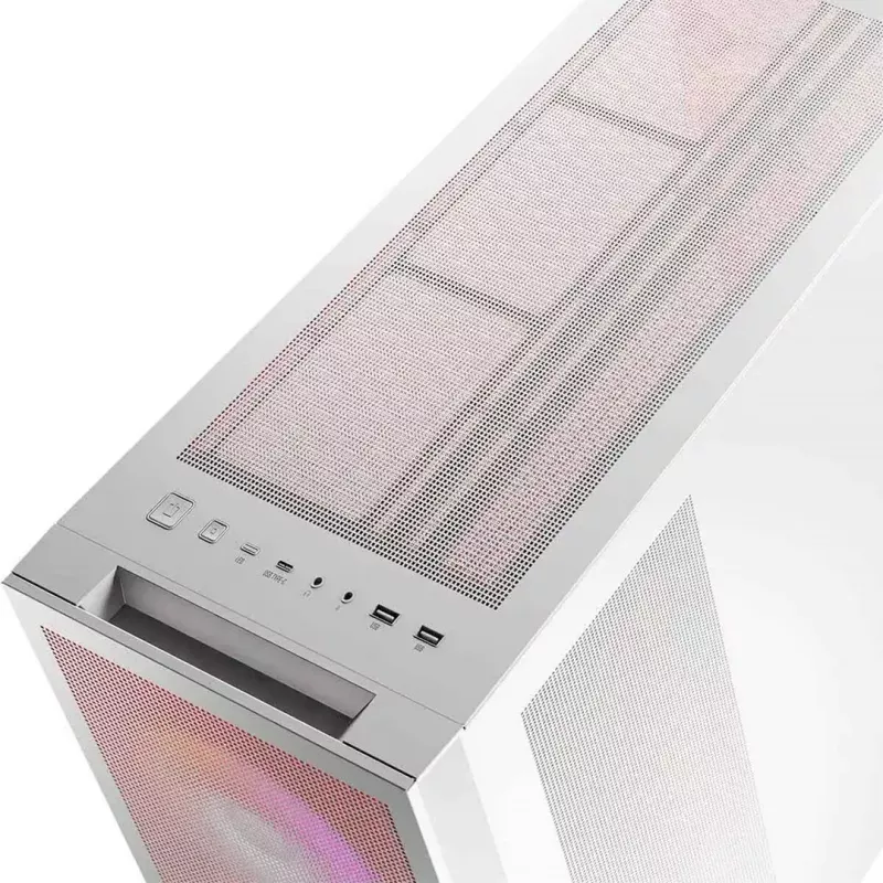 Obudowa PC MODECOM VOLCANO EXPANSE S APEX ARGB Midi Tower Biała — szkło hartowane, ARGB, obsługa micro ATX, GPU do 430 mm