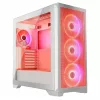 Obudowa PC MODECOM VOLCANO EXPANSE S APEX ARGB Midi Tower Biała — szkło hartowane, ARGB, obsługa micro ATX, GPU do 430 mm