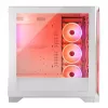 Obudowa PC MODECOM VOLCANO EXPANSE S APEX ARGB Midi Tower Biała — szkło hartowane, ARGB, obsługa micro ATX, GPU do 430 mm