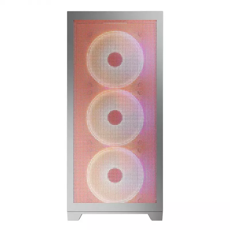 Obudowa PC MODECOM VOLCANO EXPANSE S APEX ARGB Midi Tower Biała — szkło hartowane, ARGB, obsługa micro ATX, GPU do 430 mm