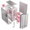 Obudowa PC MODECOM VOLCANO EXPANSE S APEX ARGB Midi Tower Biała — szkło hartowane, ARGB, obsługa micro ATX, GPU do 430 mm
