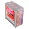 Obudowa PC MODECOM VOLCANO EXPANSE T APEX ARGB MIDI Biała — szkło hartowane, ARGB, USB-C, obsługa micro-ATX, GPU do 430 mm