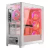 Obudowa PC MODECOM VOLCANO EXPANSE T APEX ARGB MIDI Biała — szkło hartowane, ARGB, USB-C, obsługa micro-ATX, GPU do 430 mm