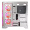 Obudowa PC MODECOM VOLCANO EXPANSE T APEX ARGB MIDI Biała — szkło hartowane, ARGB, USB-C, obsługa micro-ATX, GPU do 430 mm