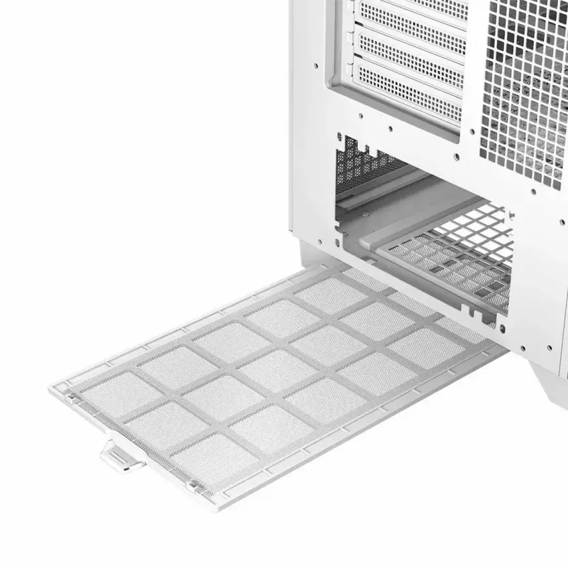 Obudowa komputerowa MODECOM Volcano Perun Apex ARGB biała — Midi Tower, szkło hartowane, ARGB, USB-C, obsługa micro ATX, GPU do 39 cm