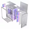 Obudowa komputerowa MODECOM Volcano Perun Apex ARGB biała — Midi Tower, szkło hartowane, ARGB, USB-C, obsługa micro ATX, GPU do 39 cm