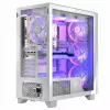 Obudowa komputerowa MODECOM Volcano Perun Apex ARGB biała — Midi Tower, szkło hartowane, ARGB, USB-C, obsługa micro ATX, GPU do 39 cm