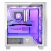 Obudowa komputerowa MODECOM Volcano Perun Apex ARGB biała — Midi Tower, szkło hartowane, ARGB, USB-C, obsługa micro ATX, GPU do 39 cm