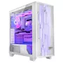 Obudowa komputerowa MODECOM Volcano Perun Apex ARGB biała — Midi Tower, szkło hartowane, ARGB, USB-C, obsługa micro ATX, GPU do 39 cm