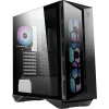 MSI MPG GUNGNIR 110R Mid Tower Obudowa gamingowa do komputera Czarna, USB 3.2 Gen2 Type C, 4 wentylatory 120 mm ARGB, Synchronizacja Mystic Light, Kontroler ARGB 1 na 6, 2 panele ze szkła hartowanego, ATX, mATX, mini-ITX
