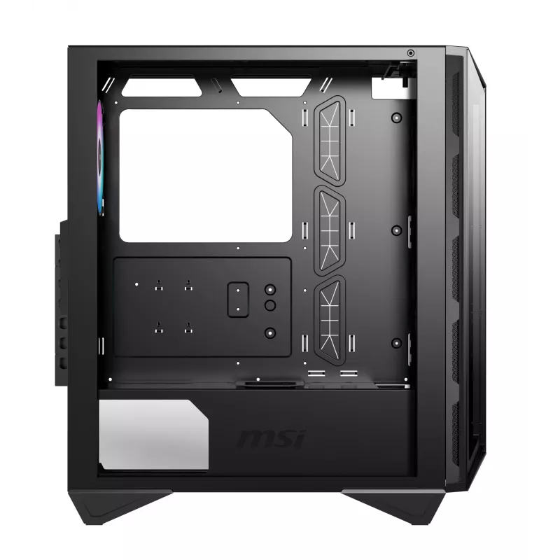 MSI MPG GUNGNIR 110R Mid Tower Obudowa gamingowa do komputera Czarna, USB 3.2 Gen2 Type C, 4 wentylatory 120 mm ARGB, Synchronizacja Mystic Light, Kontroler ARGB 1 na 6, 2 panele ze szkła hartowanego, ATX, mATX, mini-ITX